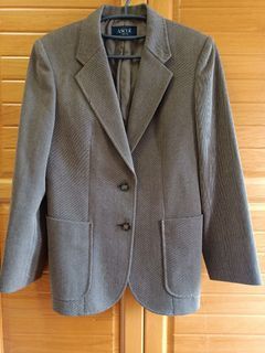 日本專櫃品牌ASCOT 100%純羊毛修身西裝外套