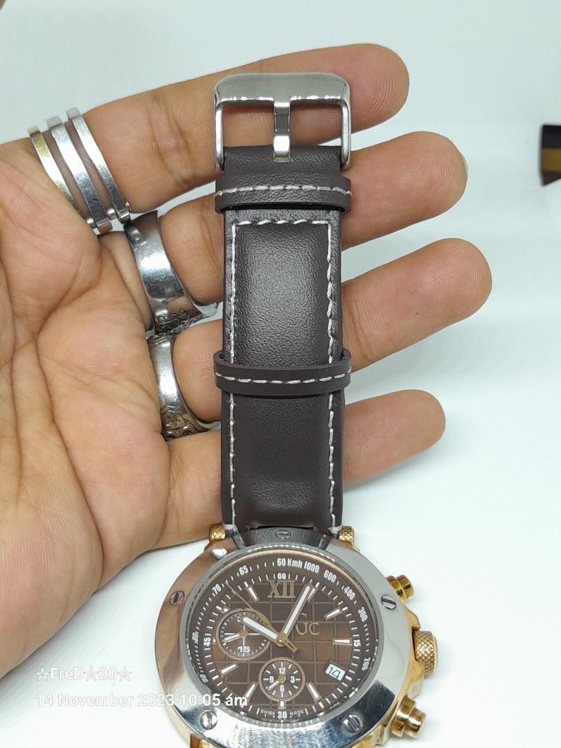 Authentic Guess Collection GC 45003G Chronograph Quartz Swiss