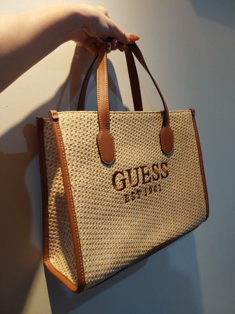 Guess straw clearance bag
