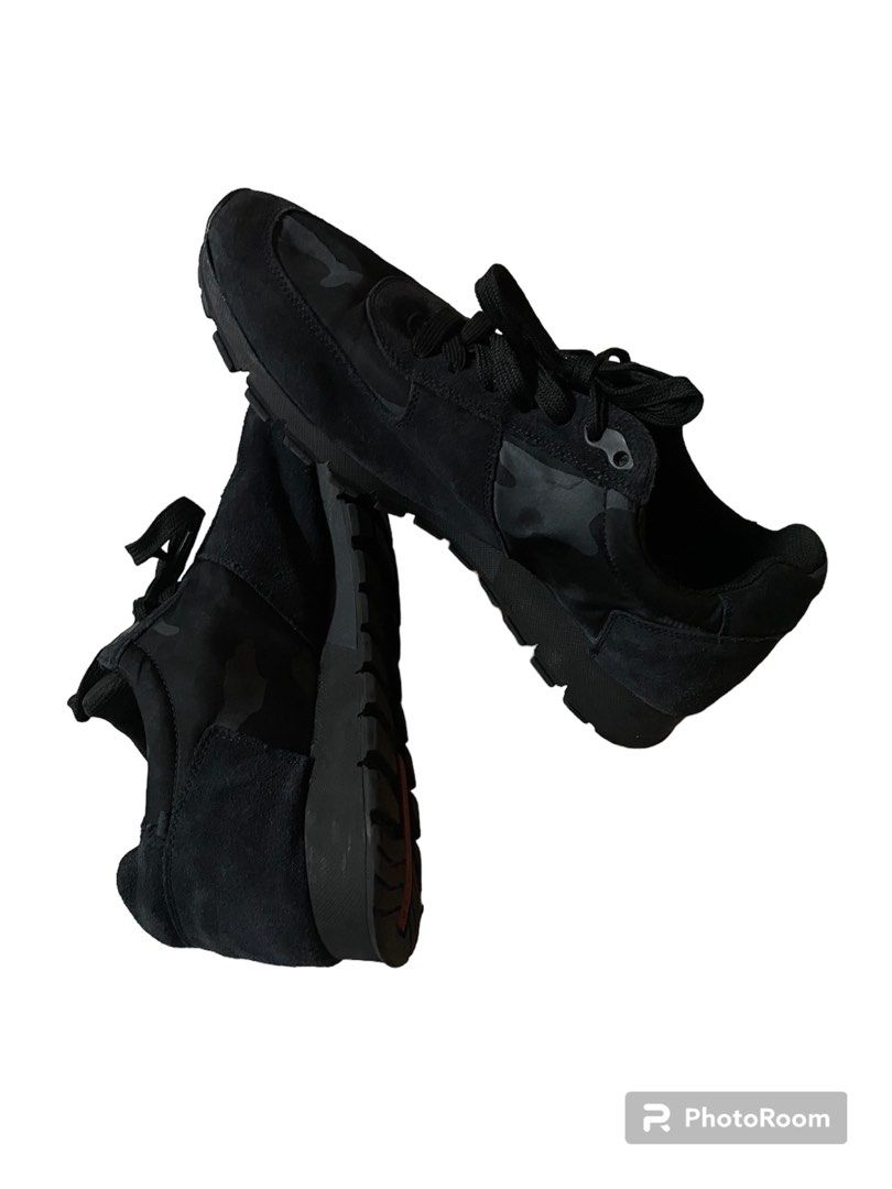 Authentic Prada Runner Blue Camo Shoes Men s Fashion Footwear