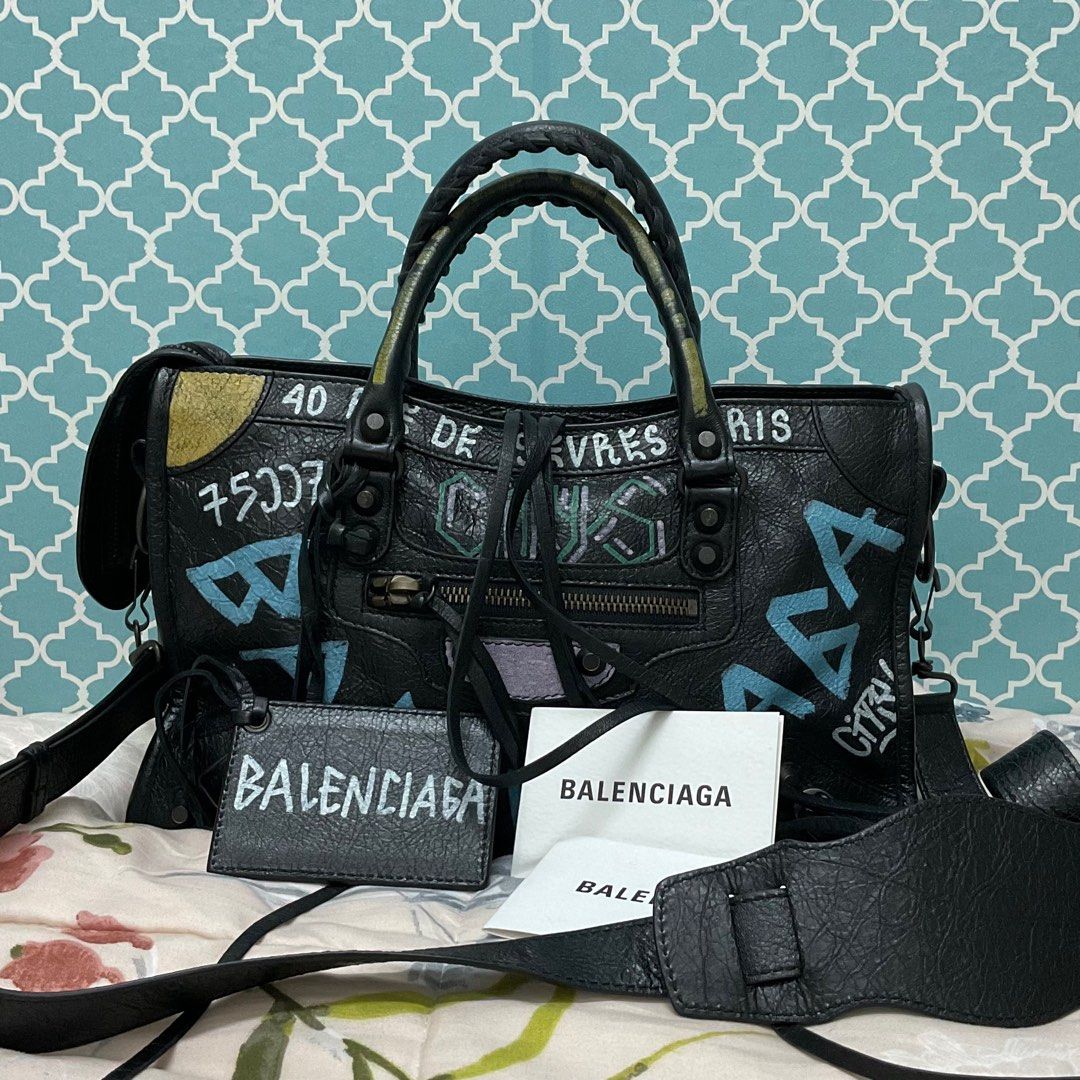 Balenciaga graffiti bag replica sales