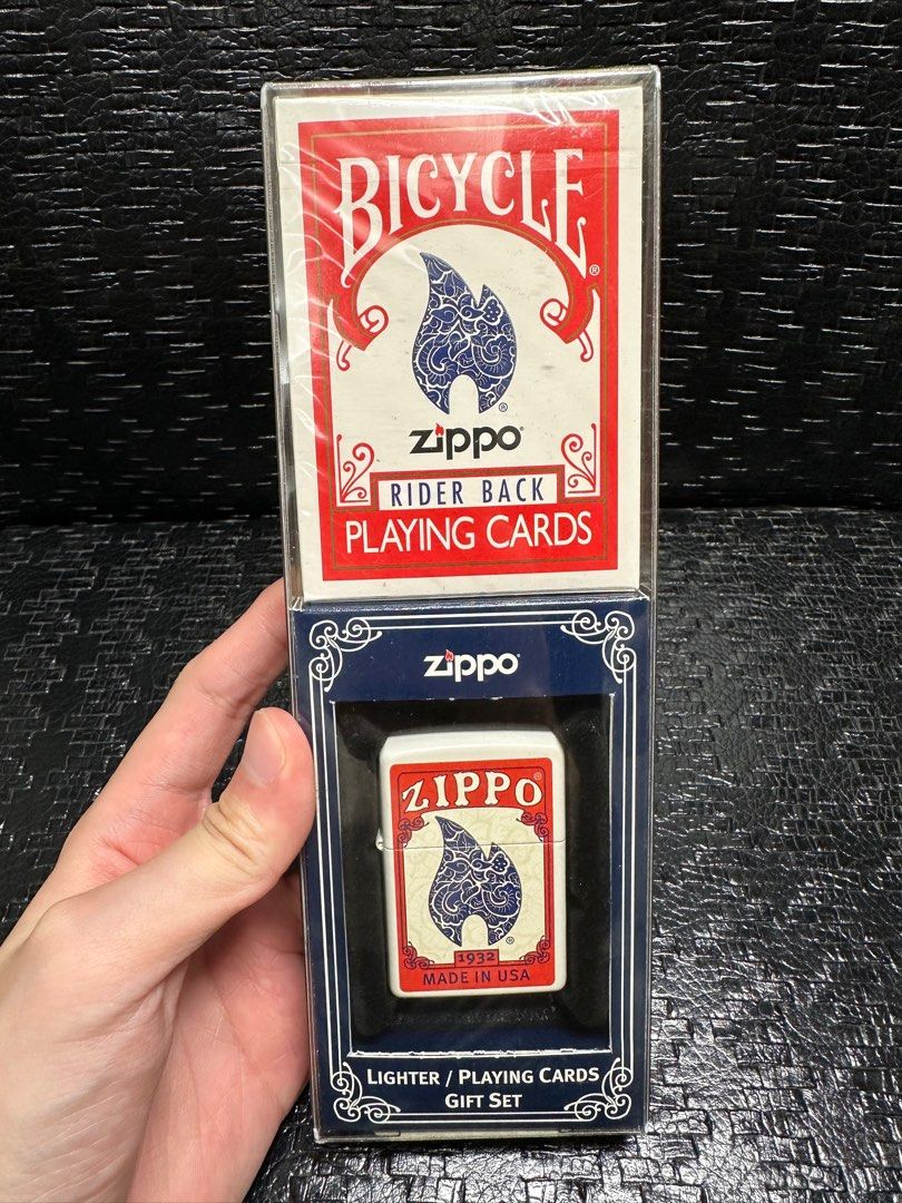 👨🏻‍🎨Bicycle Zippo Rider Back playing cards + Zippo Lighter