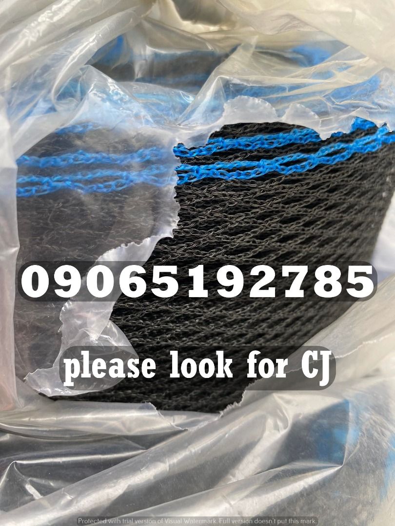 Black Safety Net (Category: Construction Tools & Equipment) located in Makati City. Submitted by claire_joy (Listing ID 1265593132, Image 2). Description: CONTACT DETAILS: 📌0-9-0-6-5-1-9-2-7-8-5 please look for CJ. 🧭LOCATION: 📍Manila Mayhaligue St. Abad Santos Manila 📍Cavite Centennial Rd Kawit Cavite note: price may change without prior notice..