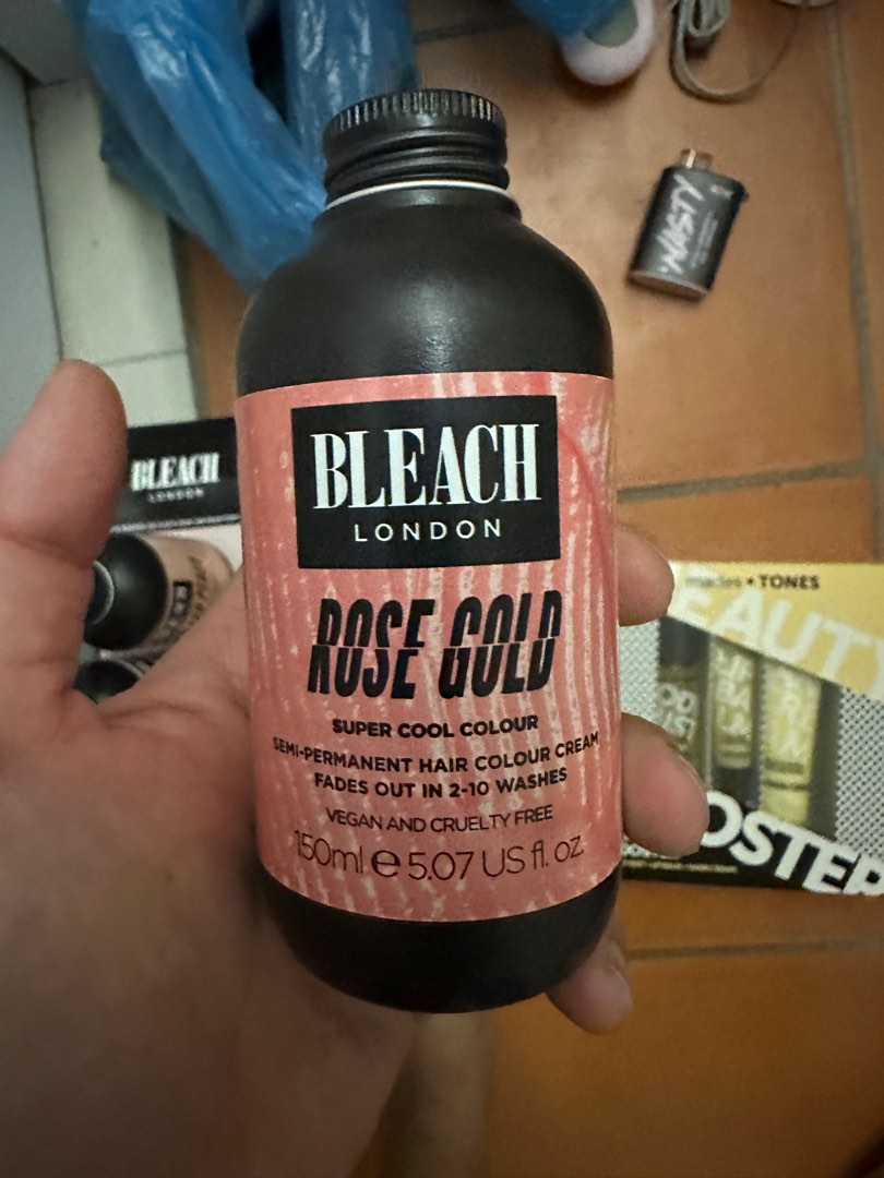 Bleach London Hair Dye Rose Gold 150ml, Beauty & Personal Care, Hair