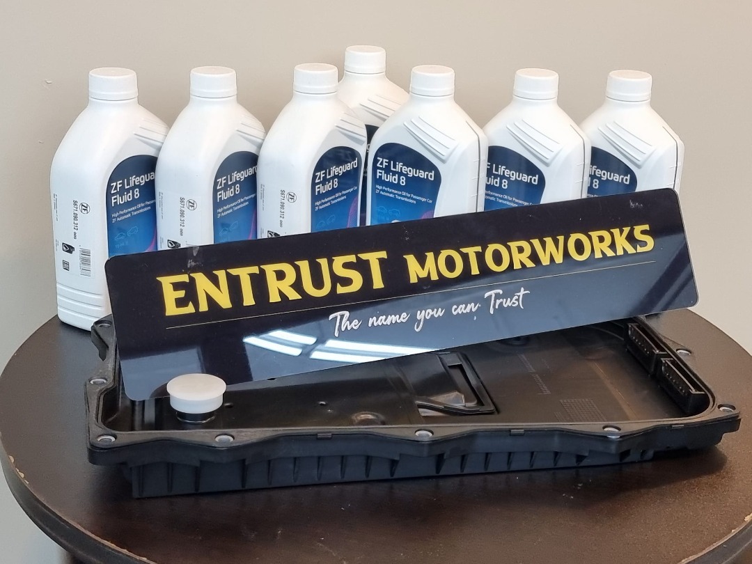 BMW ZF Transmission Oil Pan w/ Gear Box Oil Change Package, Car