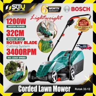 BOSCH ROTAK 32-12 / ROTAK32-12 Corded Lawn Mower / Electric Lawn Mower / Elektrik Mesin Pemotong Rumput 1200W