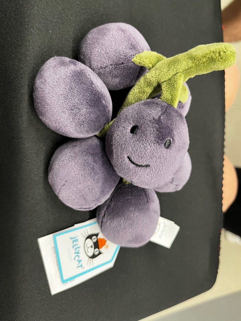 Brand new Jellycat super cute bunch of grapes!, Hobbies & Toys, Toys