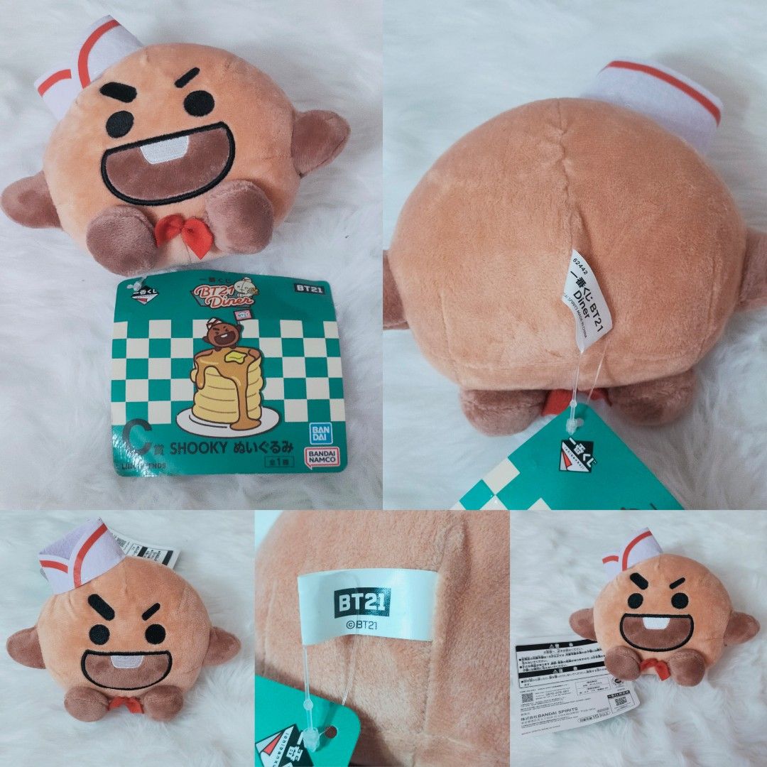 BT21 Large Shooky Plush Line Friends, Hobbies & Toys, Toys & Games on  Carousell