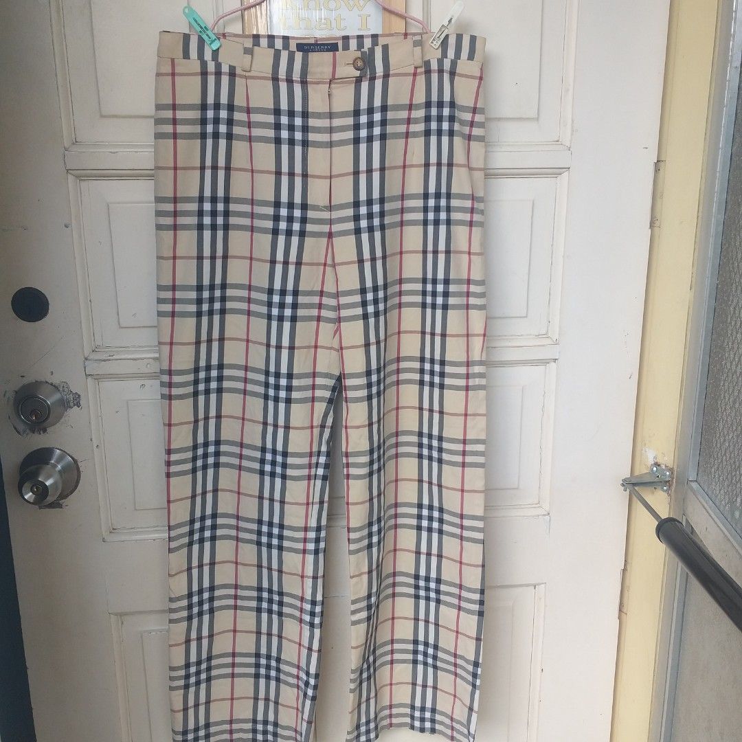 Burberry Hanover Plaid Wool Trousers, Brand Size 4 (US Size 2) 8004503  5045556030809 - Apparel - Jomashop