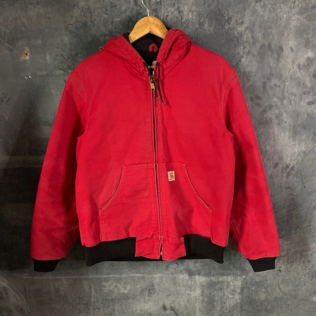 Men's quilted flannel store lined duck active jacket