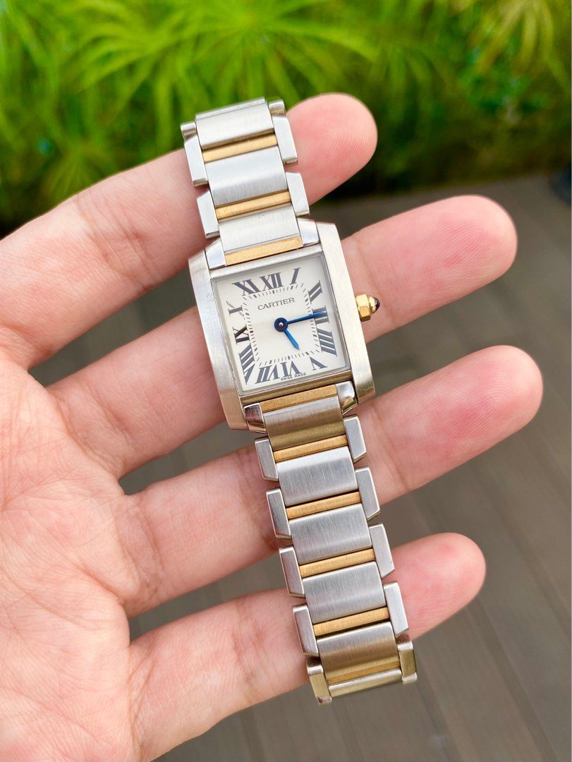Cartier tank clearance francaise two tone