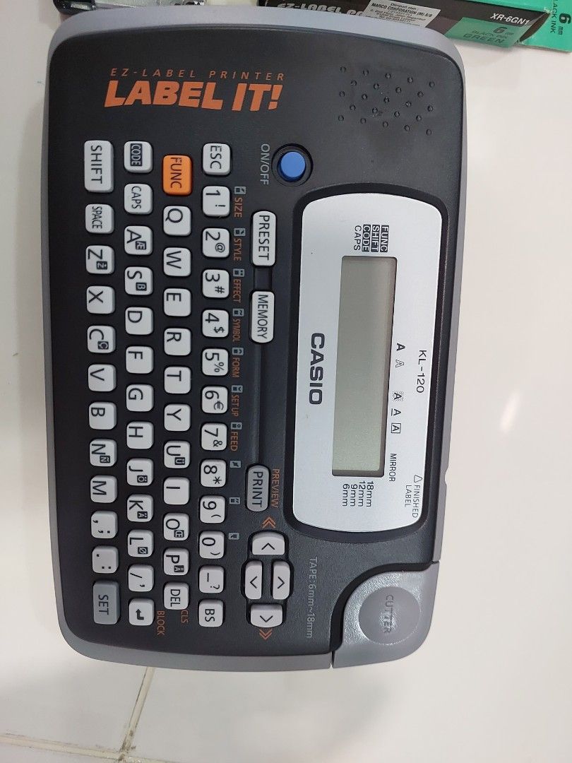 Casio KL120 label printer, Computers & Tech, Printers, Scanners & Copiers on Carousell