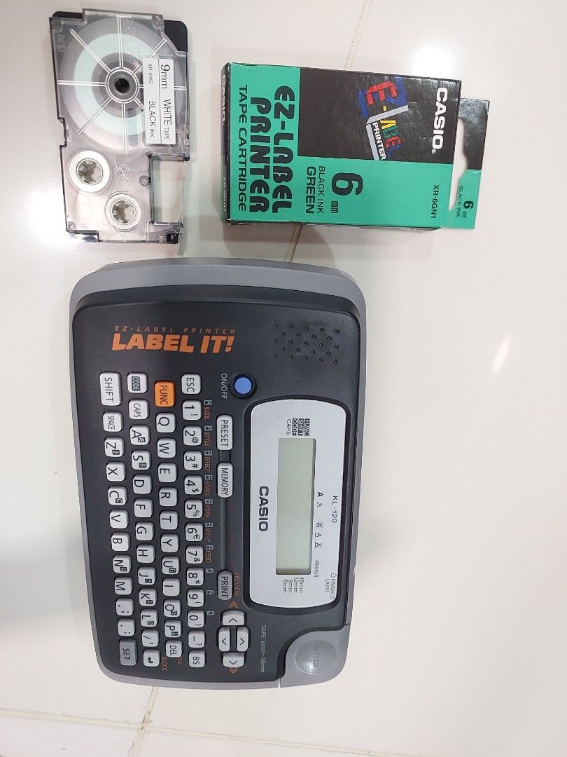 Casio KL120 label printer, Computers & Tech, Printers, Scanners & Copiers on Carousell