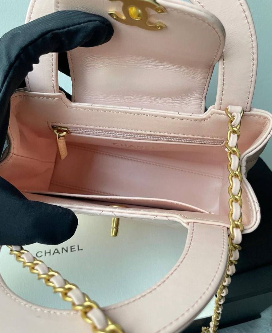 Chanel Kelly Bag Mini Calfskin in Light Pink, Luxury, Bags & Wallets on ...