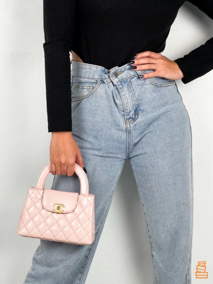 Chanel Kelly Bag Mini Calfskin in Light Pink, Luxury, Bags & Wallets on ...