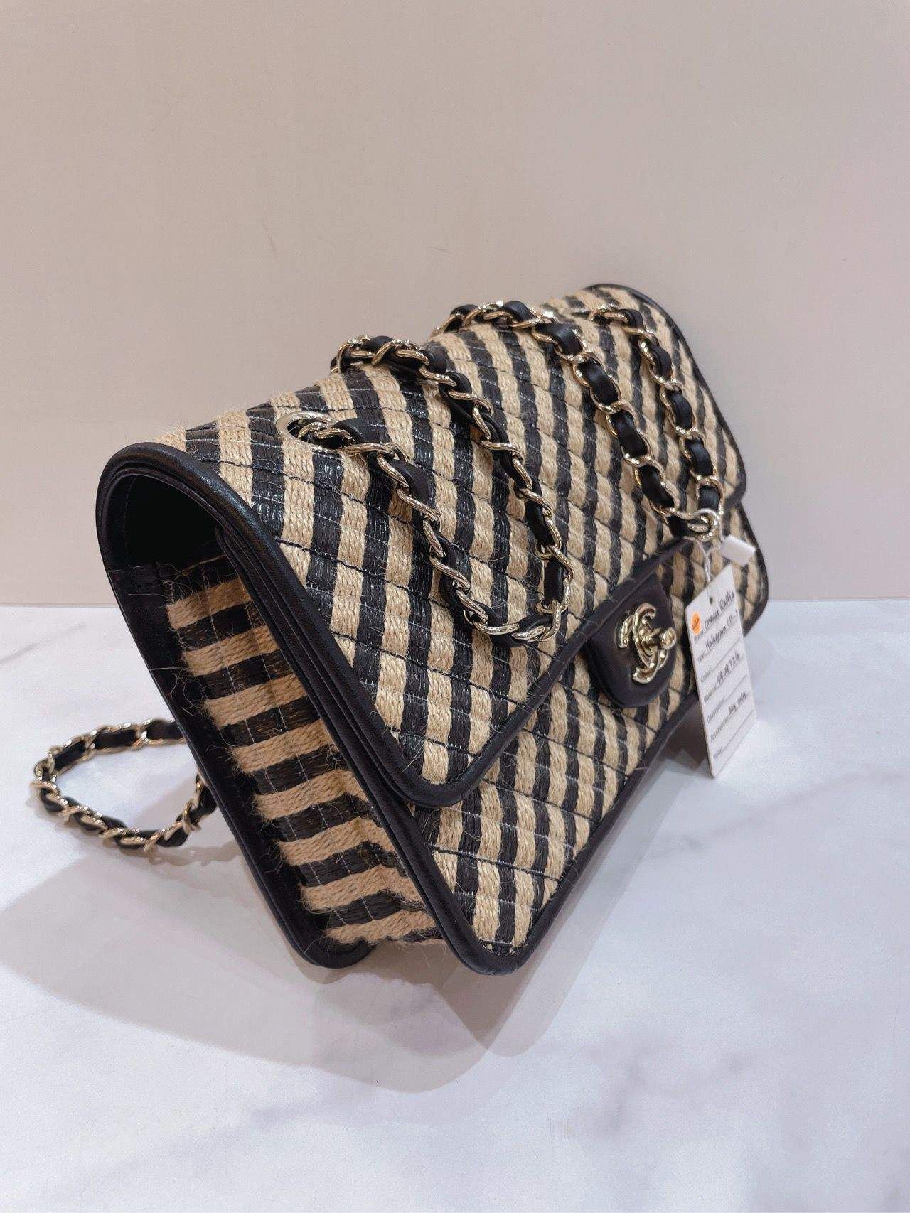 Chanel Raffia Flap Bag, Luxury, Bags & Wallets on Carousell