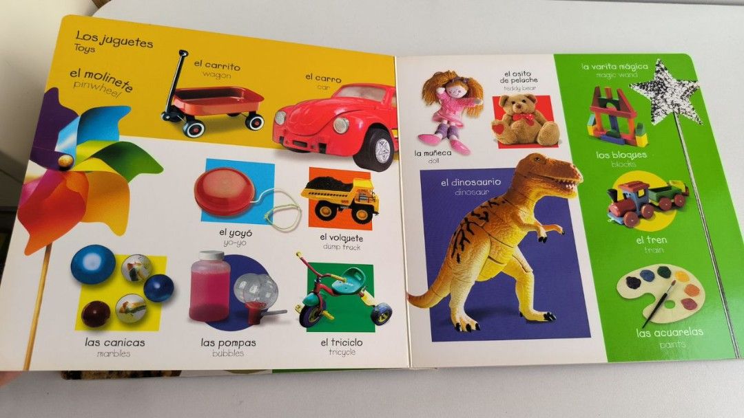 words　real　book　Carousell　Magazines,　English　and　Spanish　My　Hardbook　Books　of　Bilingual　on　????　life　Hobbies　Toys,　Thickk　images　with　book　Spanish　Books　Children　Children's　BoardBook　Rm7,