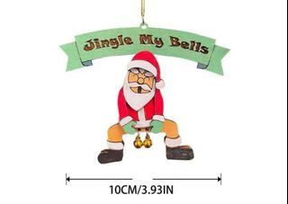 Christmas Ornament Funny Jingle My Bells Santa No Actual Bell