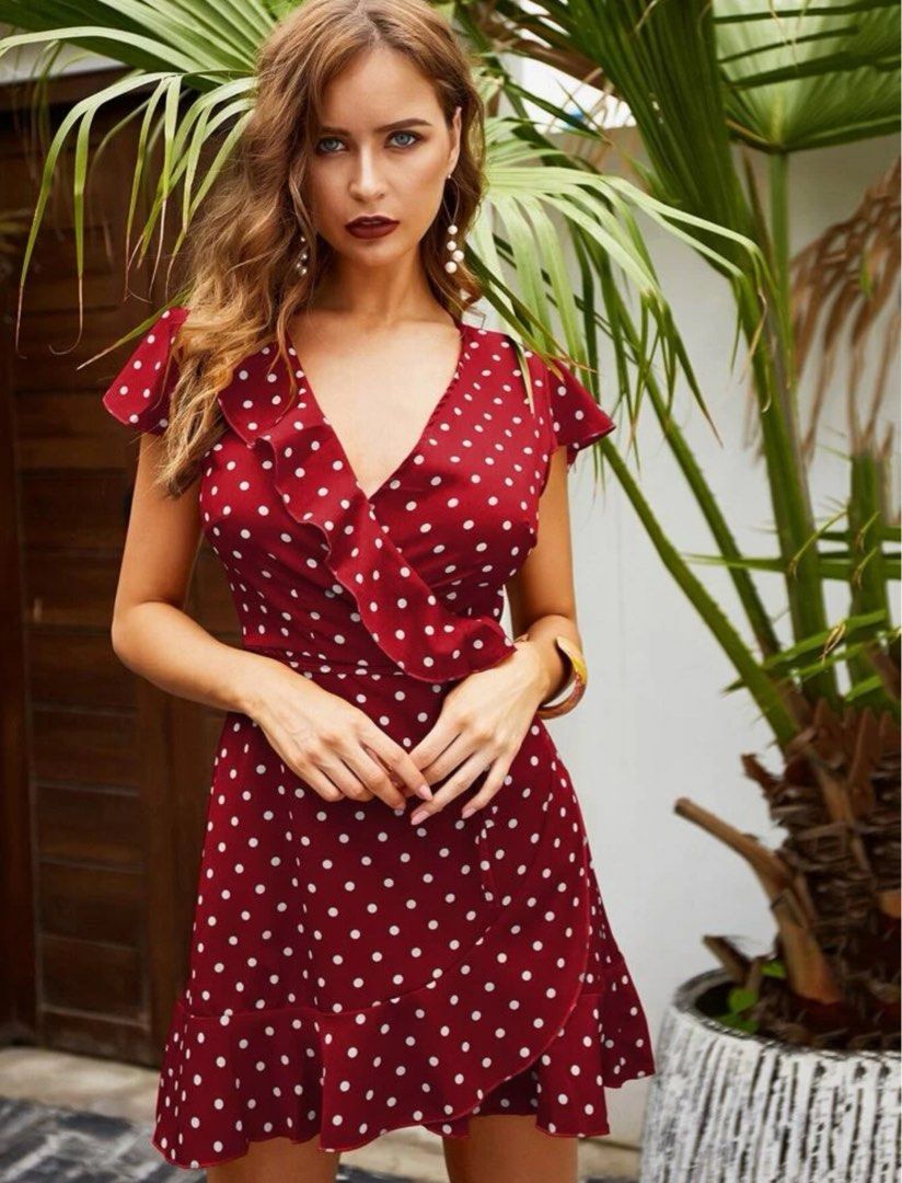 Christmas wrap dress discount