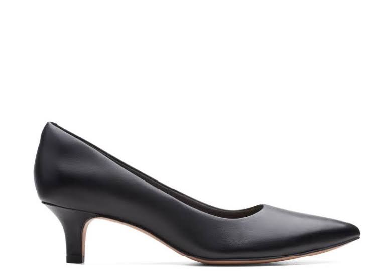 clarks black heels