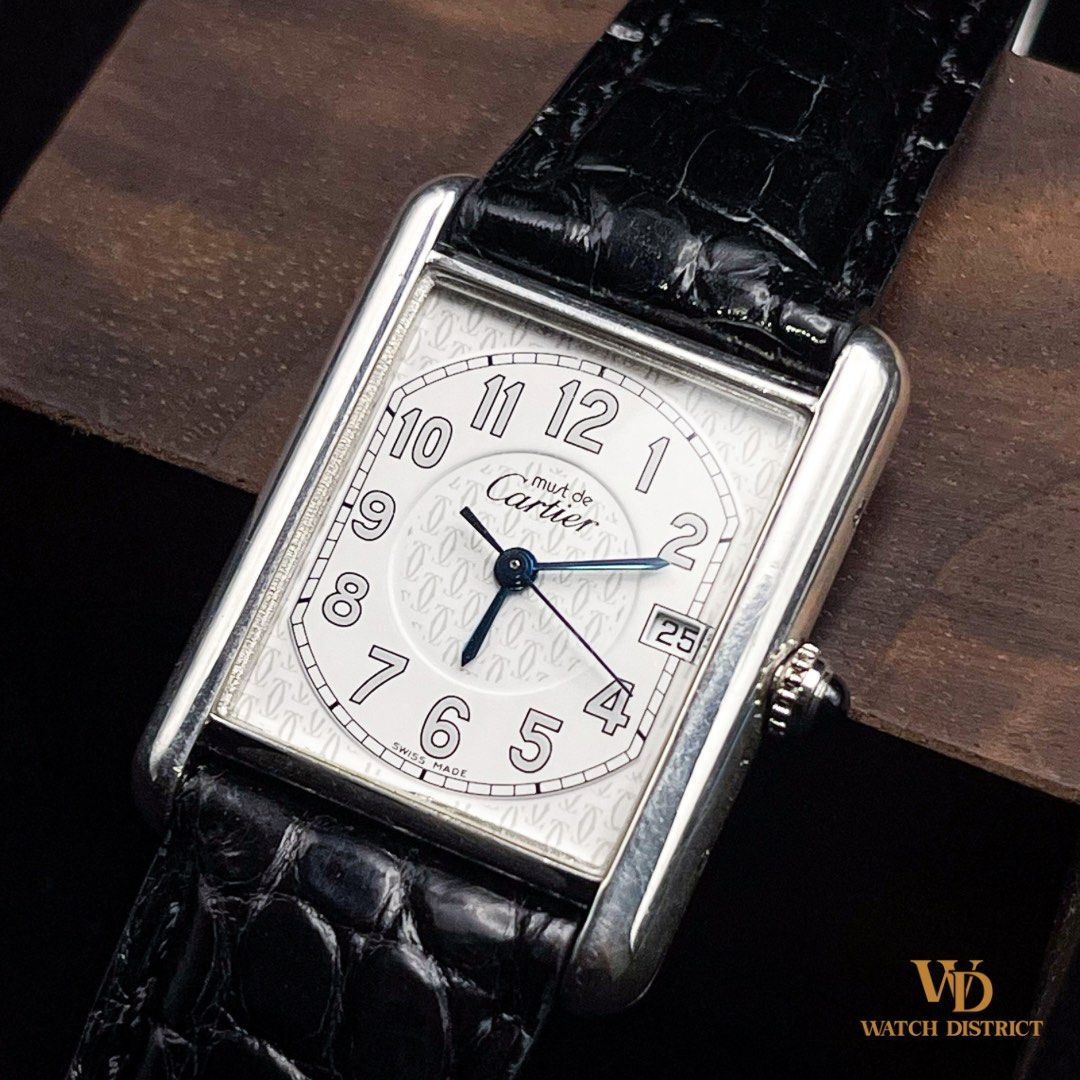 CLASSIC 33x25mm Must de Cartier Tank White Numeral Dial Quartz