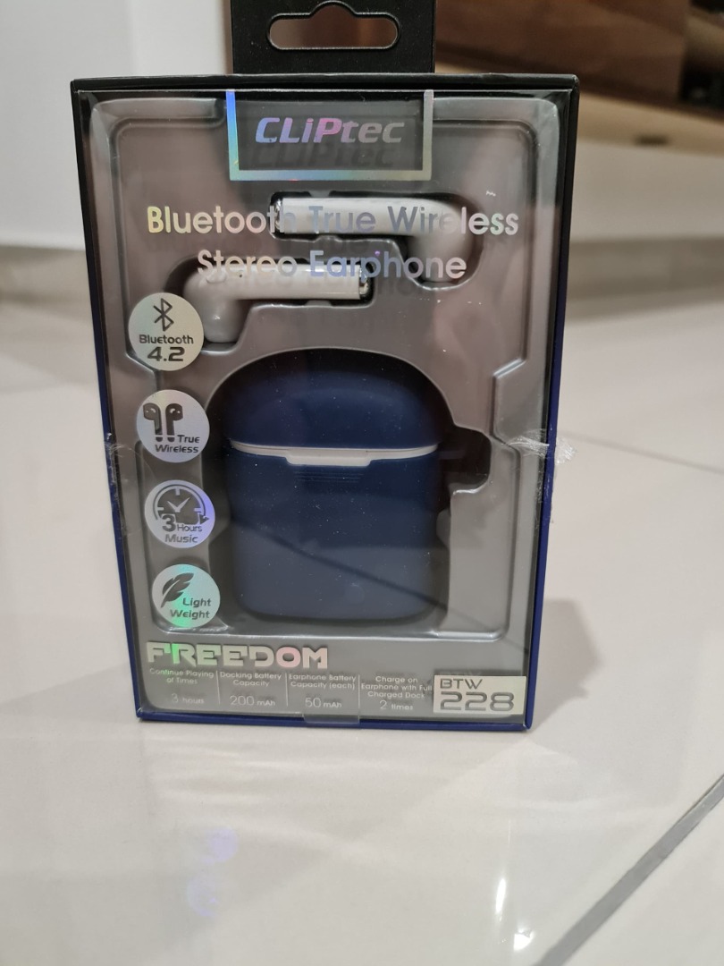 Cliptec bluetooth true wireless stereo earphone top