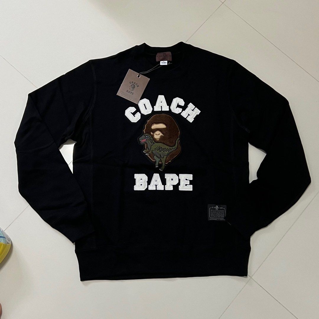 サイズM APE X COACH REXY CREW SWEAT-