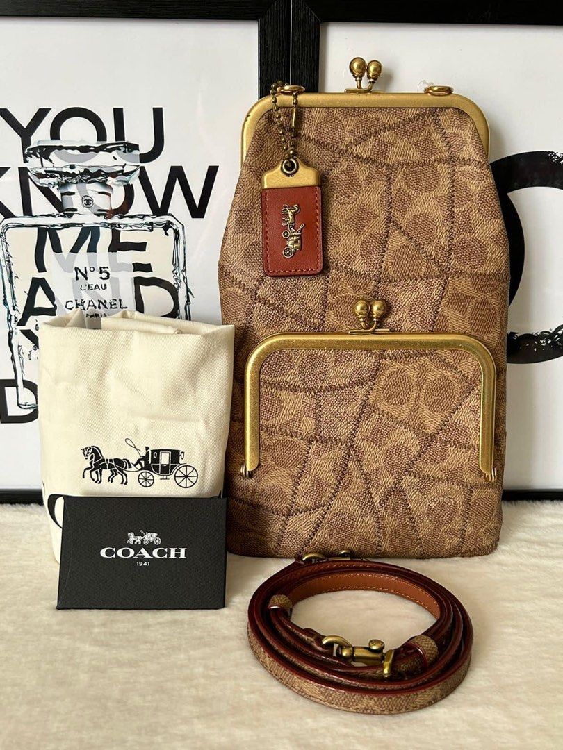 Coach Double Frame Crossbody Bag Luxury Bags Wallets on Carousell