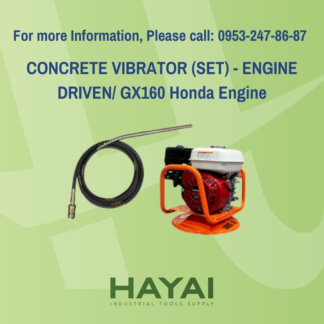 CONCRETE VIBRATOR (SET) ENGINE DRIVEN/ GX160 Honda Engine, Commercial & Industrial