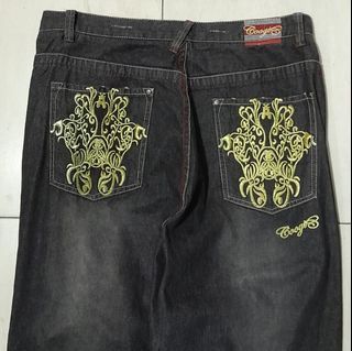 Coogi Y2k Baggy Jeans Embroidey