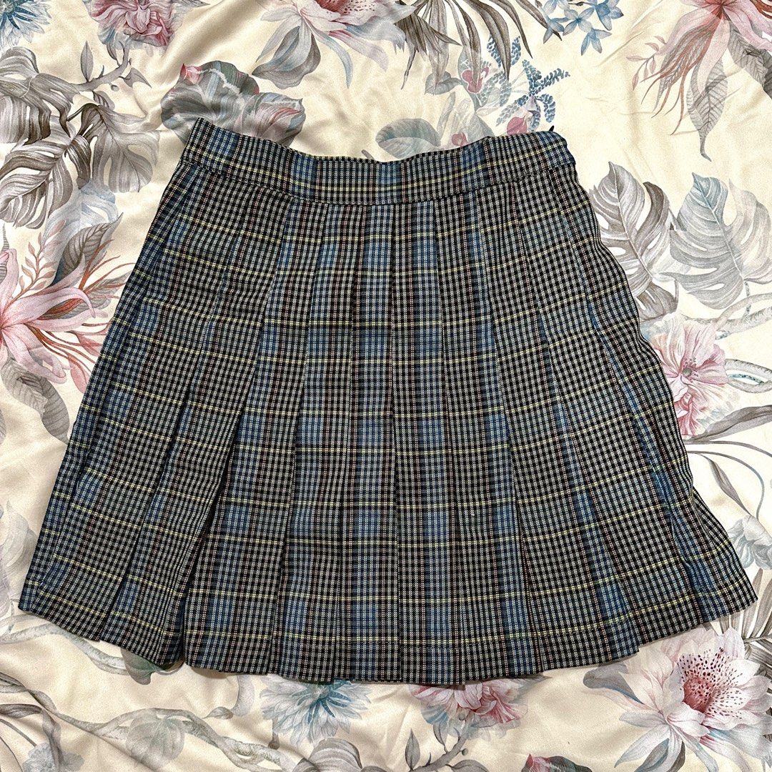 Cotton On Plaid Pleated Skirt Women s Fashion Bottoms Skirts on