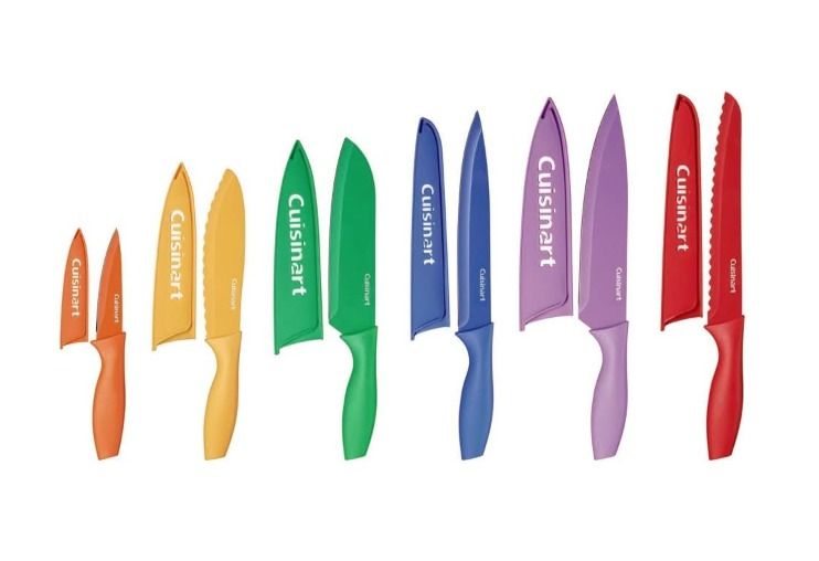 Anko 6-Piece Multicolour Kitchen Knife and Blade Cover Set