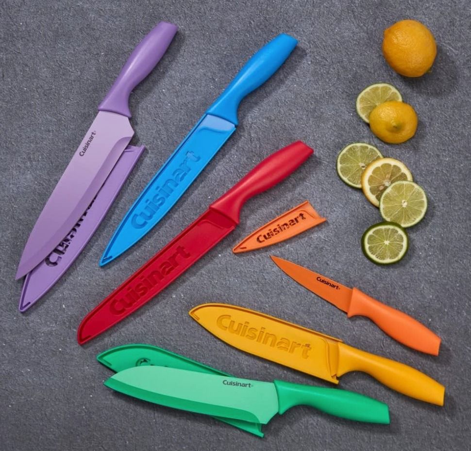 Anko 6-Piece Multicolour Kitchen Knife and Blade Cover Set