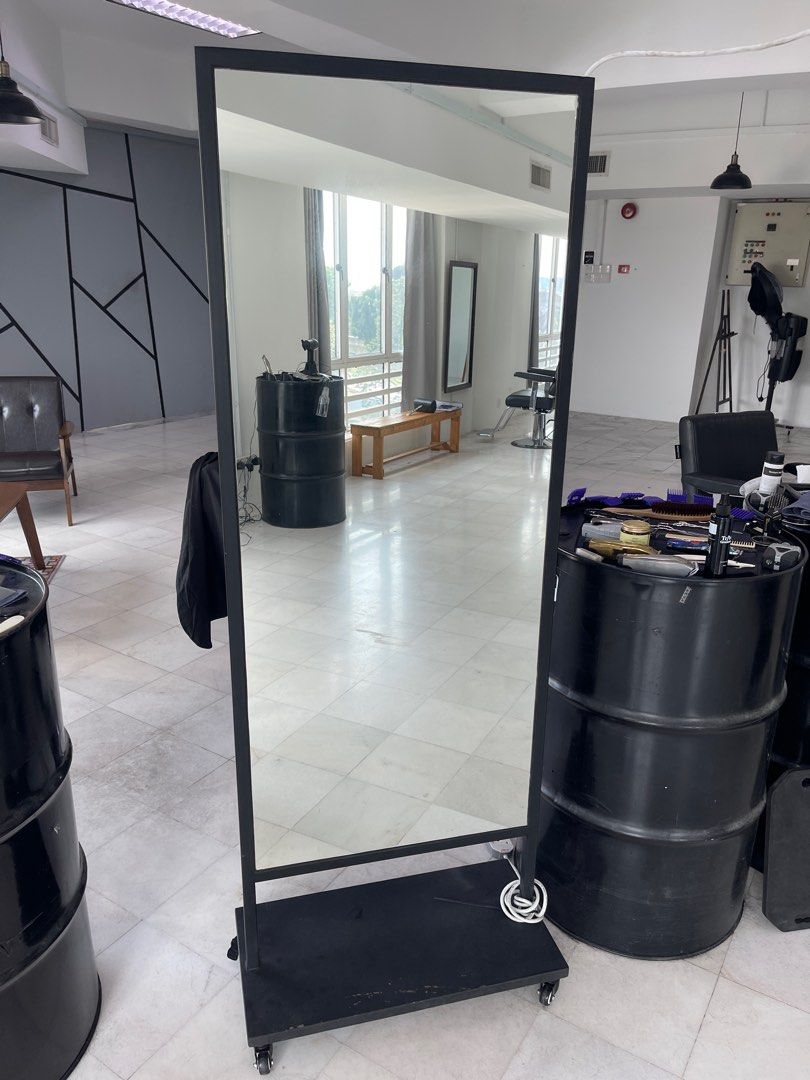 Custom made mirror with stand, Beauty & Personal Care, Men's Grooming