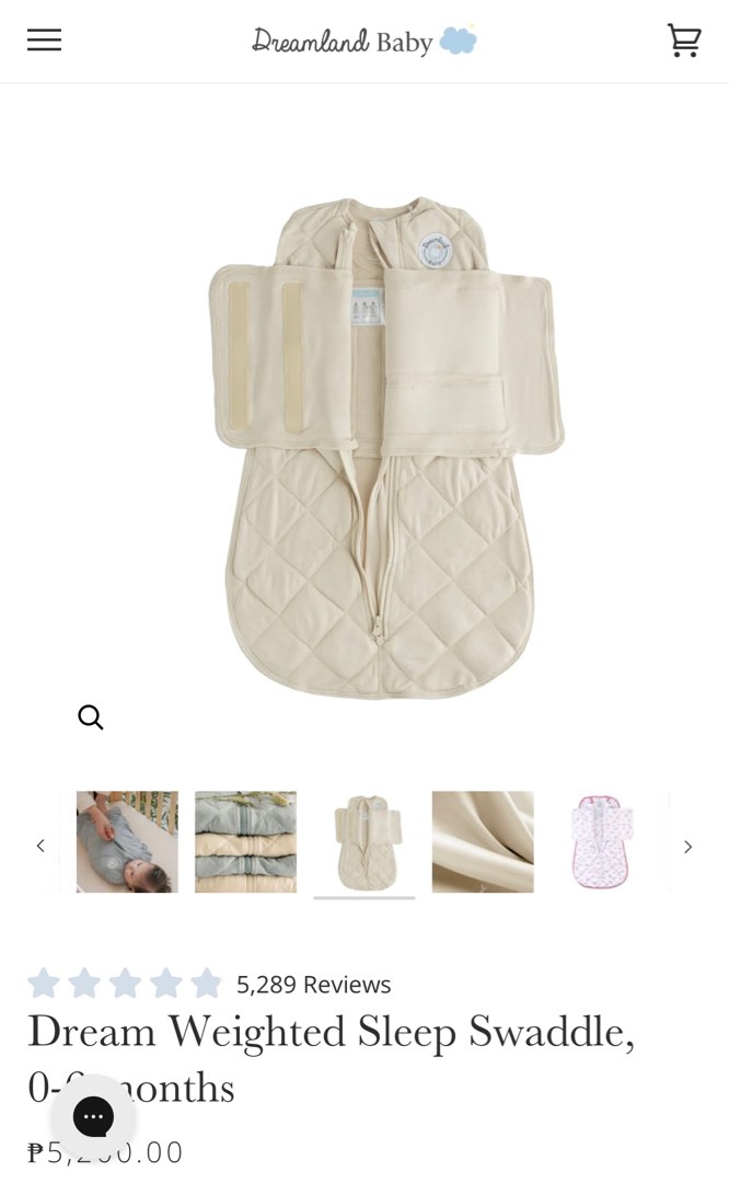 Dreamland Weighted Swaddle, Babies & Kids, Babies & Kids Fashion on