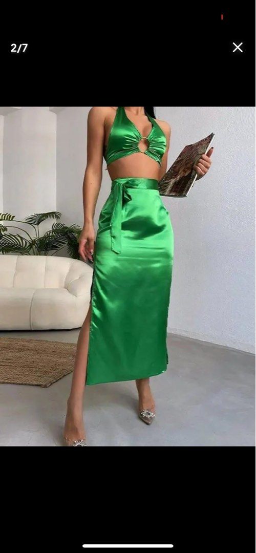 Emerald Green Silk Top (XS)