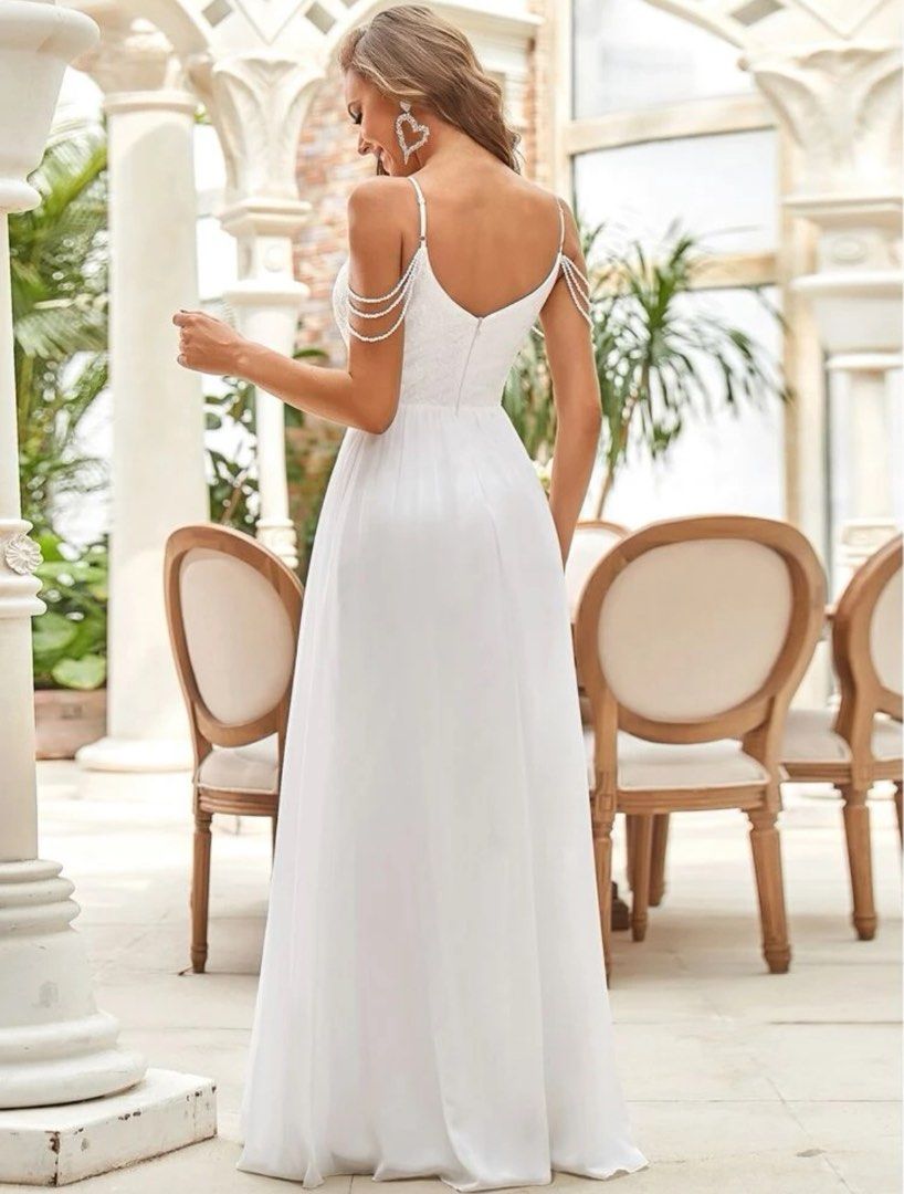 Wedding dress new arrivals with beaded straps