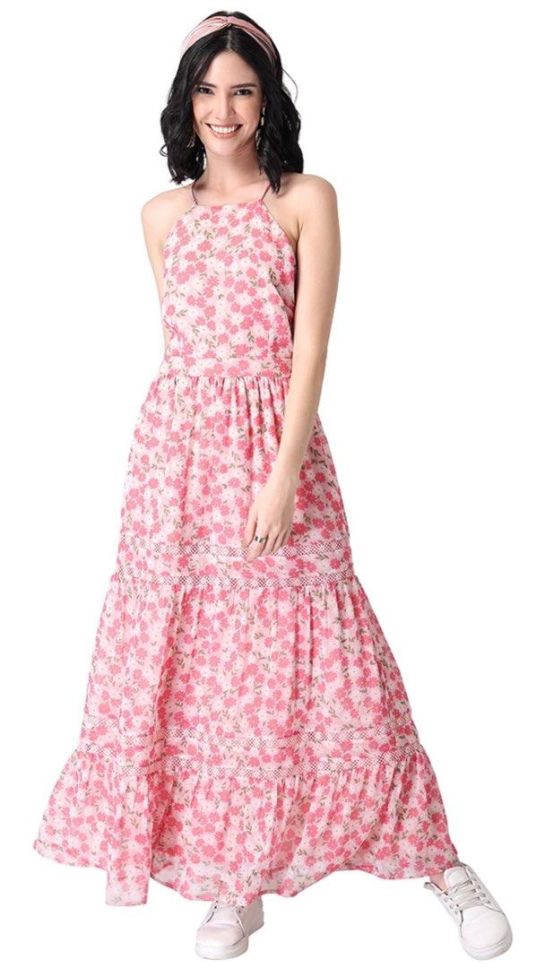Buy Pink Dresses for Women by FABALLEY Online | Ajio.com