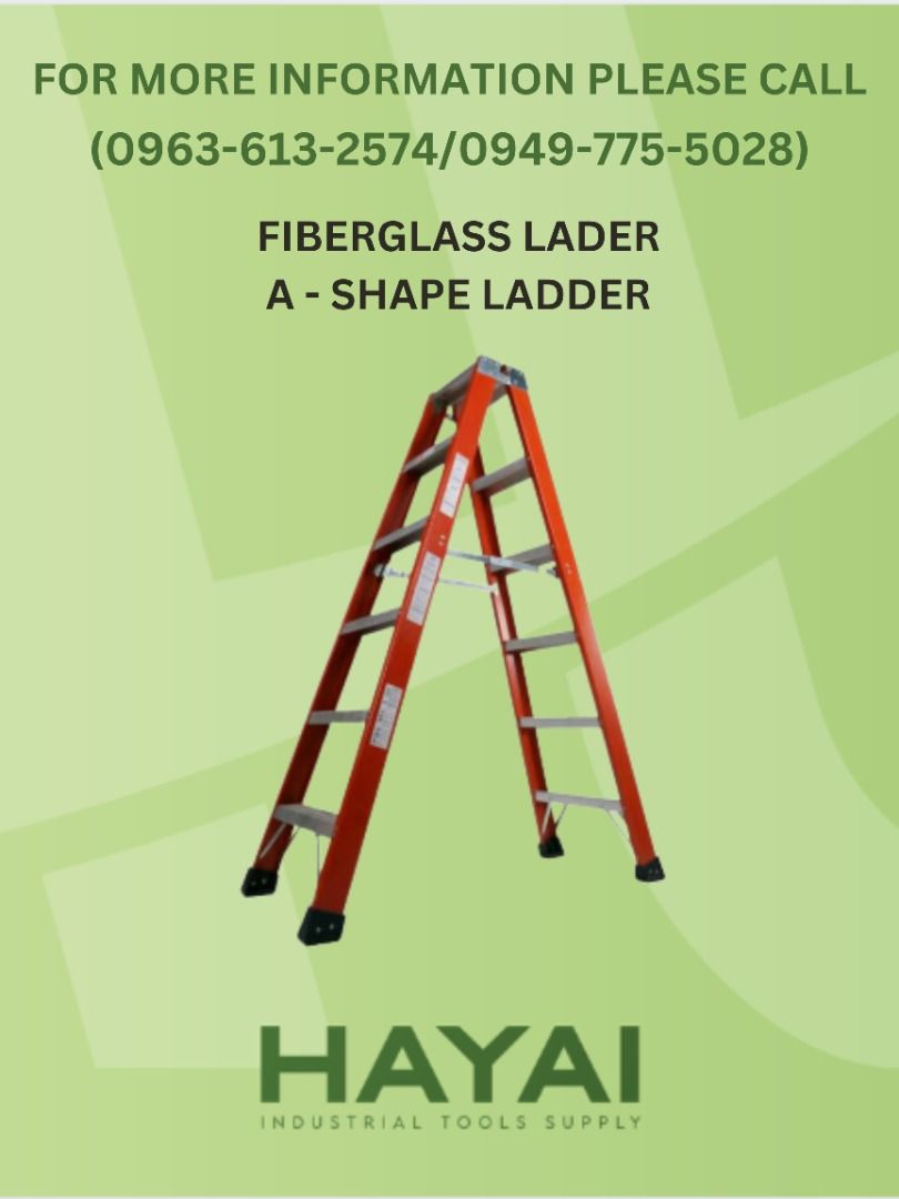 FIBERGLASS LADER A - SHAPE LADDER, Commercial & Industrial ...