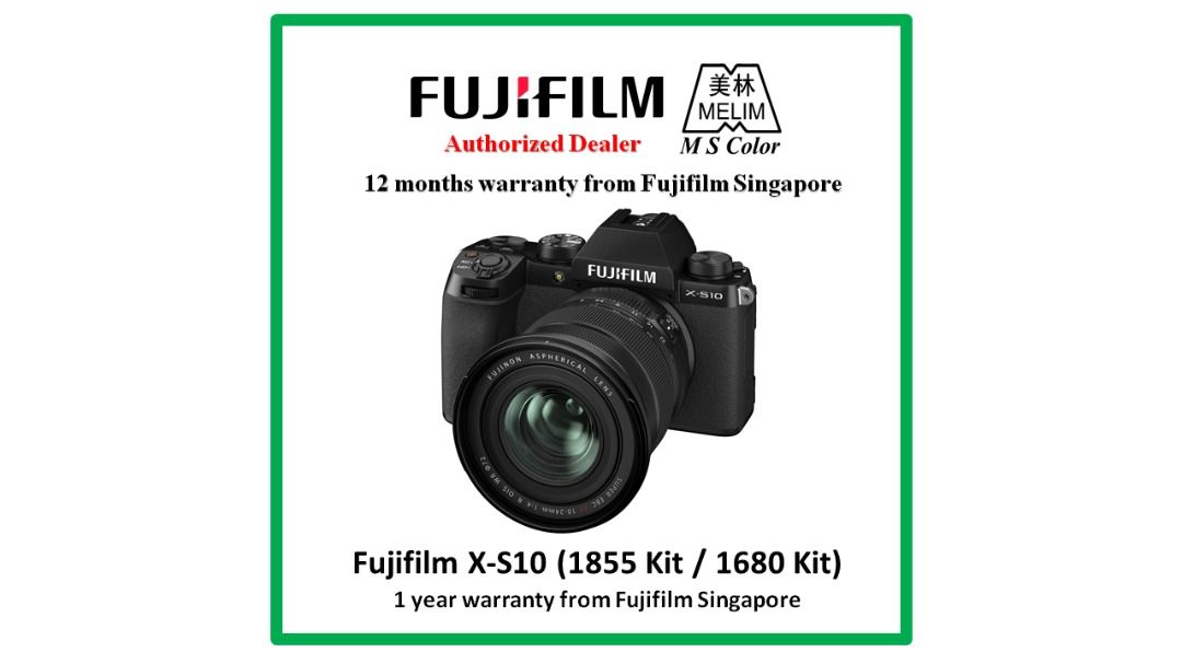 Fujifilm XS10 Mirrorless Camera 26.1MP APSC XTrans BSI CMOS 4 X