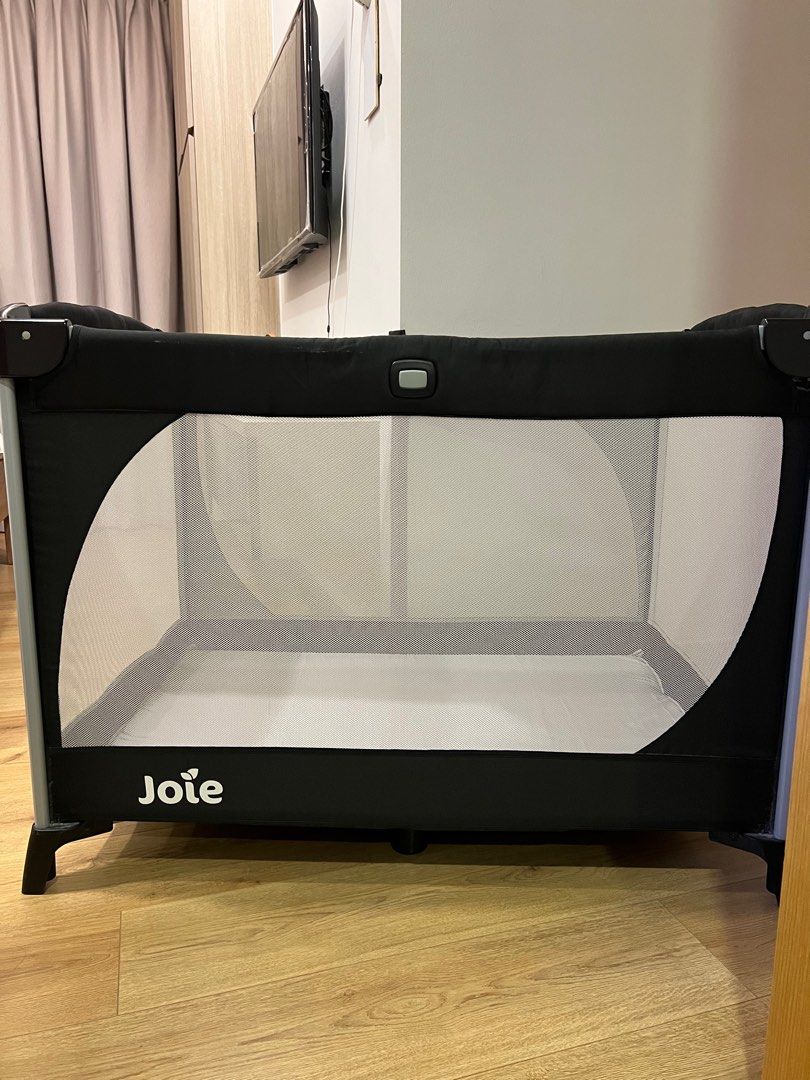 Full Set Joie Playpen with AntiFungal Mattress, Babies & Kids, Baby