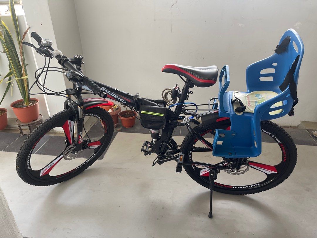 Gear bike with child seat, Sports Equipment, Bicycles & Parts, Bicycles