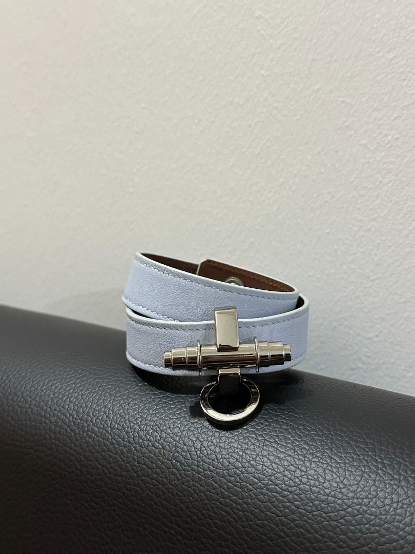 Givenchy 3 row obsedia light blue bracelet