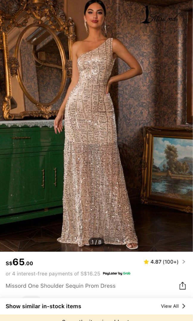 Gold elegant gown discount