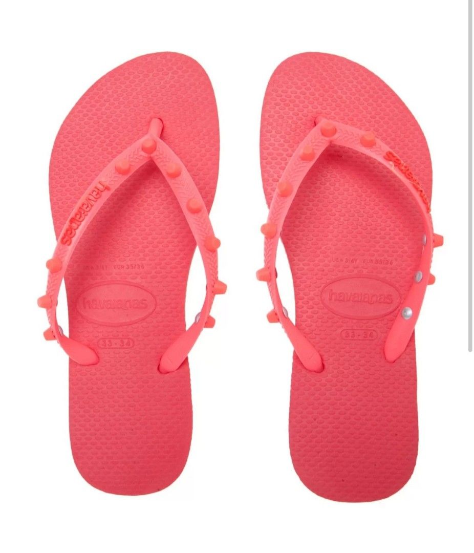 Havaianas Slim Candy Flip Flops thong sandals summer style Coral