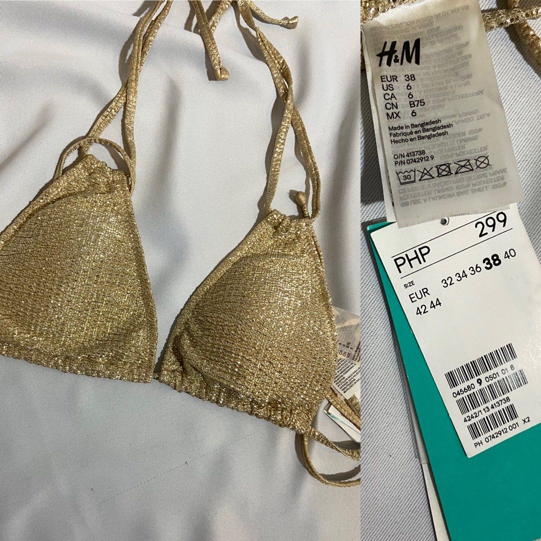 H&m gold swimsuit hot sale