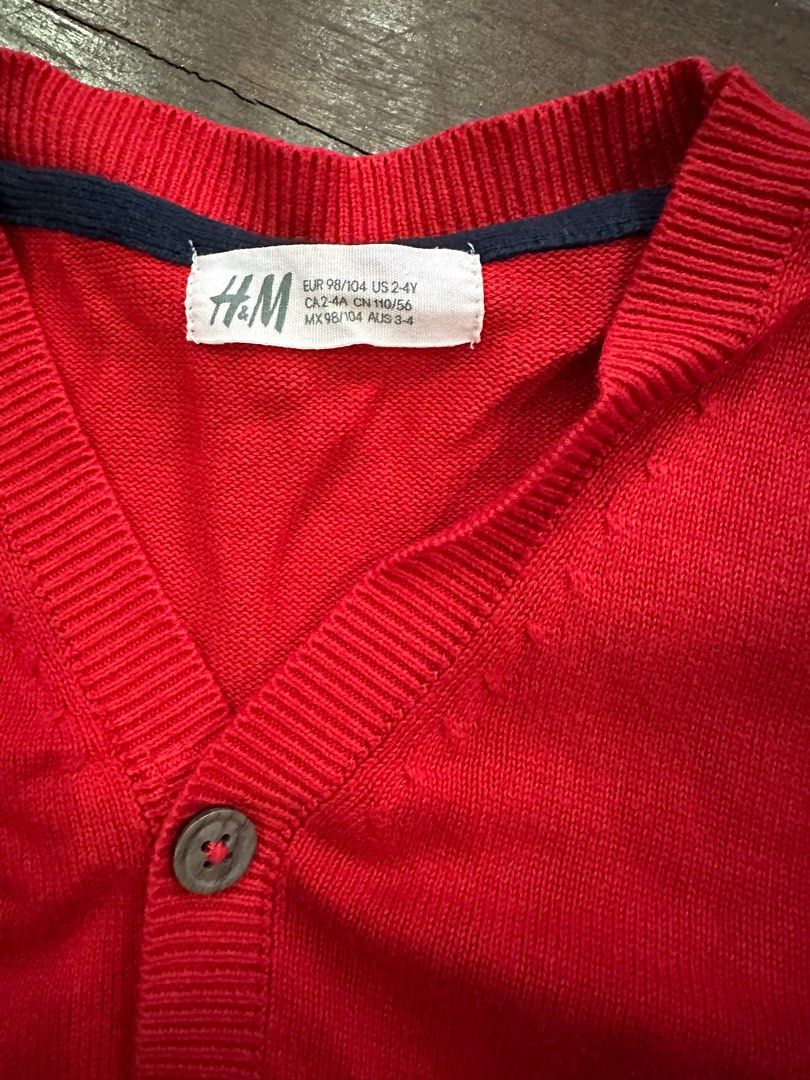 Red sales cardigan boys