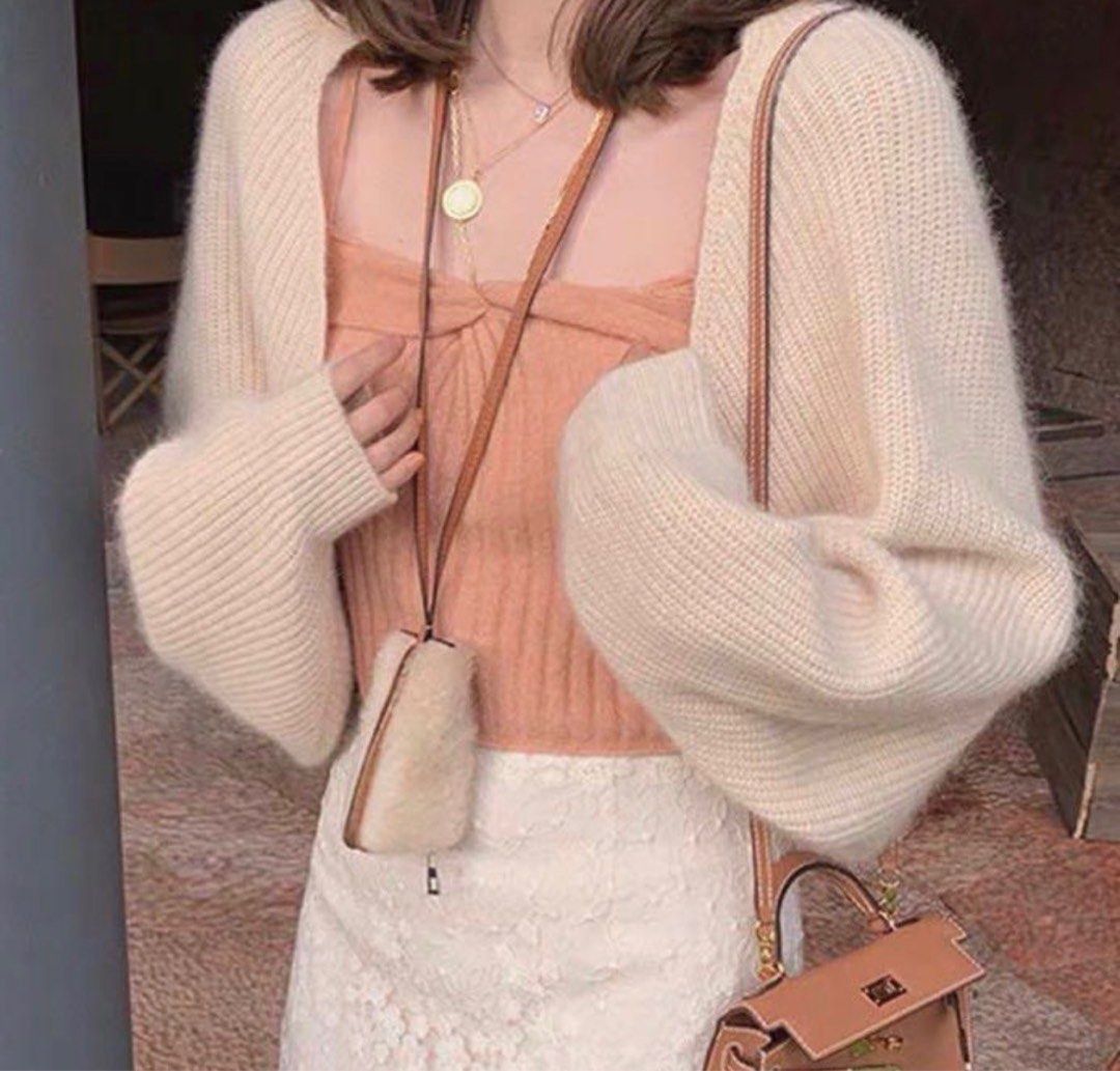 💋HOT: Stylenanda Open Batwing Knitted Shrug Cardigan, Women's