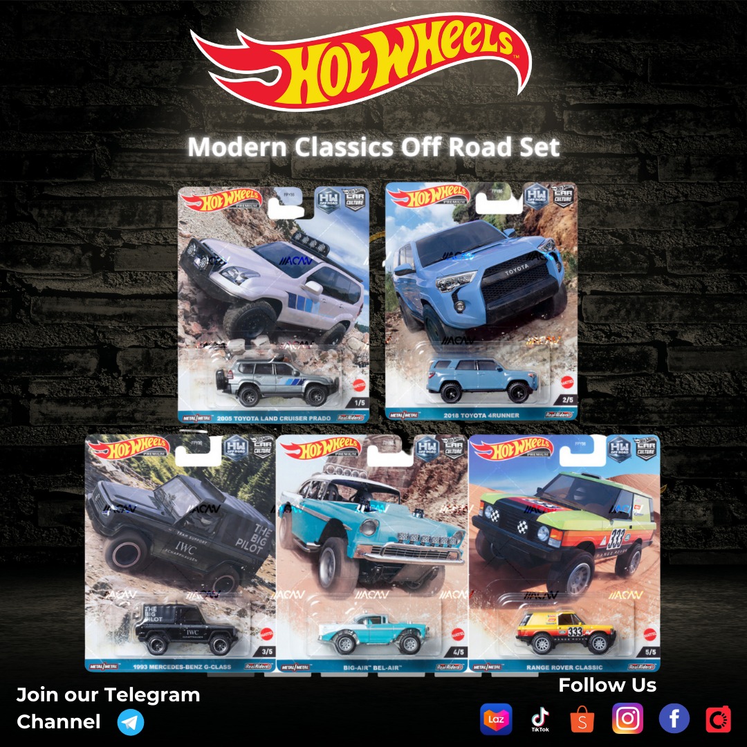 Hot Wheels Modern Classics Off Road Set, Hobbies & Toys, Toys & Games