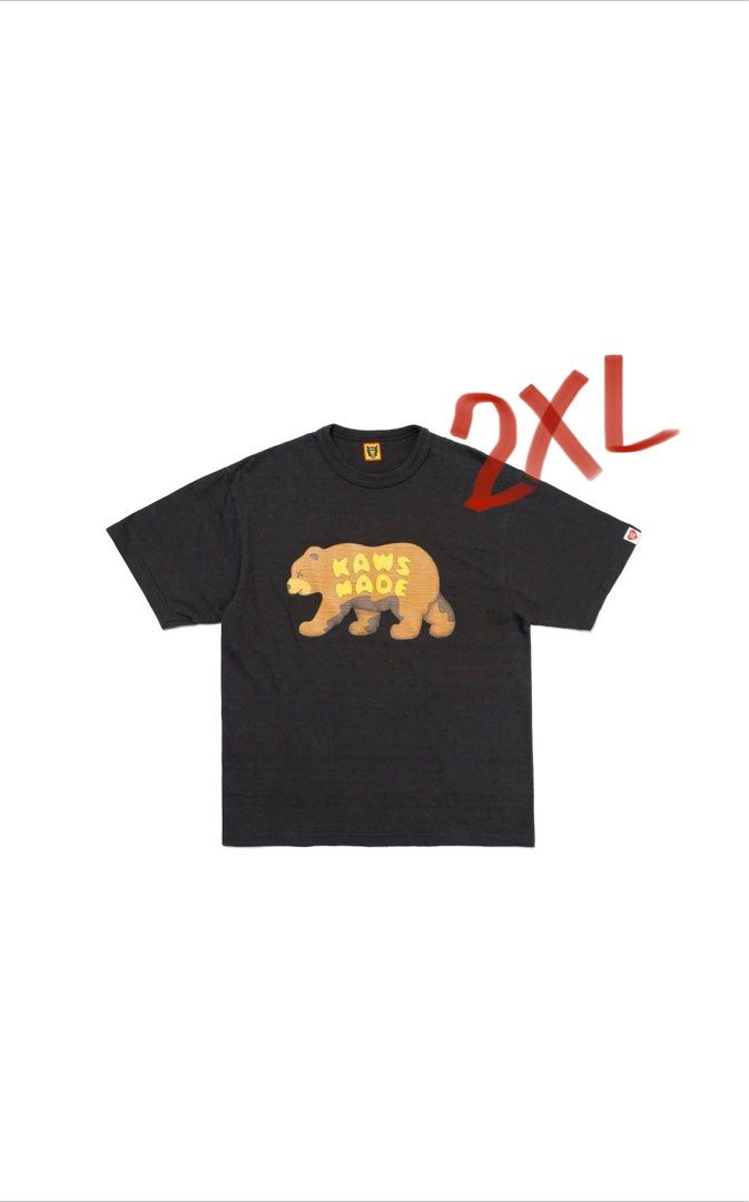 Human Made x KAWS Graphic II T-shirt Black, 男裝, 上身及套裝, T 